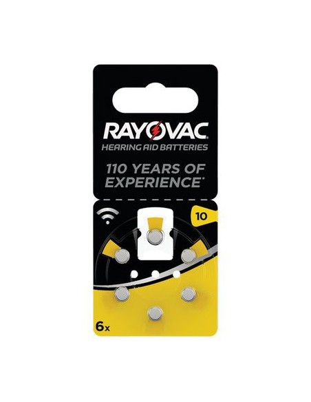 PILA APPARECCHIO ACUSTICO RAYOVAC 10 VARTA GIALLO CF - PZ 6