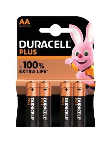 PILA STILO AA PLUS100 POWER DURACELL ALCALINA VOLT 1,5 CF - PZ 4