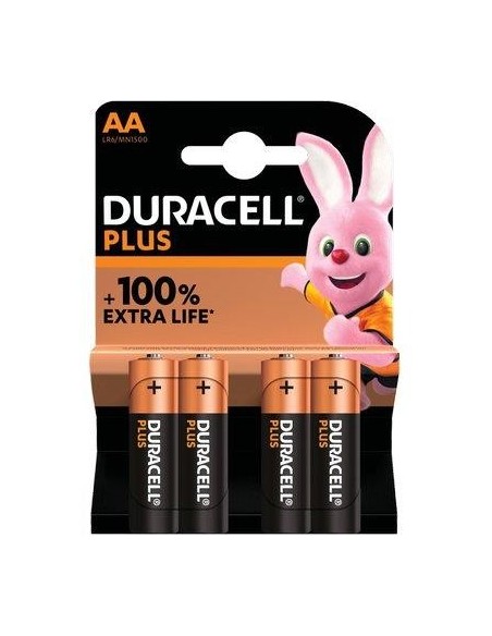 PILA STILO AA PLUS100 POWER DURACELL ALCALINA VOLT 1,5 CF - PZ 4