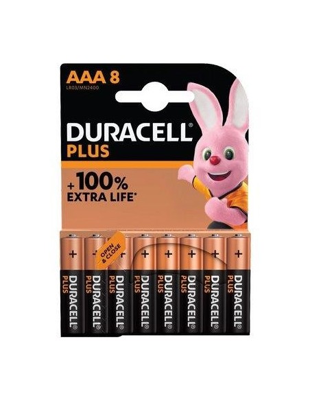 PILA MINI STILO AAA PLUS100 POWER DURACELL ALCALINA VOLT 1,5 CF - PZ 8