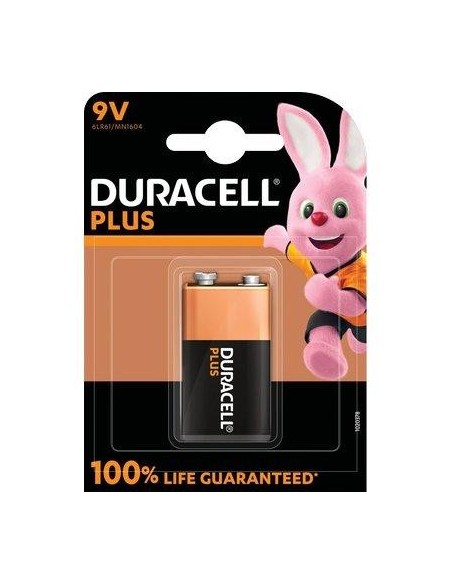 PILA TRANSISTOR PLUS100 POWER DURACELL ALCALINA VOLT 9,0