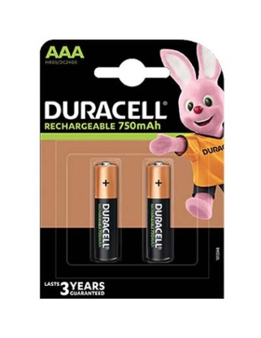 PILA MINI STILO AAA RICARICABILE DURACELL VOLT 1,2 MAH 750 CF - PZ 2