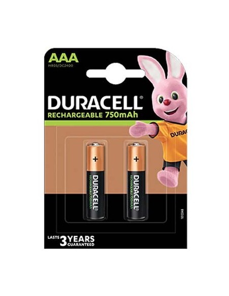 PILA MINI STILO AAA RICARICABILE DURACELL VOLT 1,2 MAH 750 CF - PZ 2