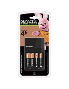 CARICATORE PILA RICARICABILE CEF14 DURACELL + 2XSTILO AA + 2XMINI STILO AAA MIN 45 - HR 4
