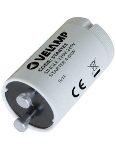 STARTER X LAMPADA FLUORESCENTE VELAMP VOLT 230 WATT 4/65