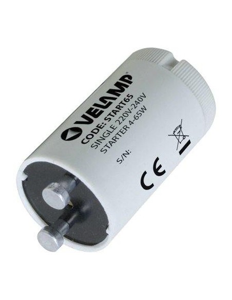 STARTER X LAMPADA FLUORESCENTE VELAMP VOLT 230 WATT 4/65