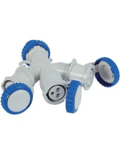 ADATTATORE MULTIPLO SPINA BLU  PRESA BLU FME 2P+T 16A IP44