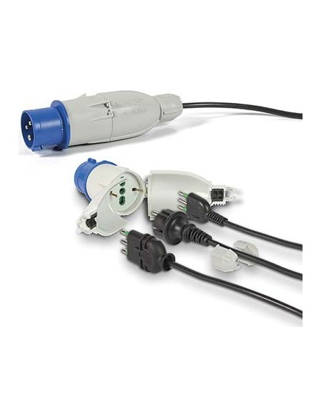 CONVERTISPINA SPINA BLU  PRESA 16A + SCHUKO FME 2P+T 16A IP44
