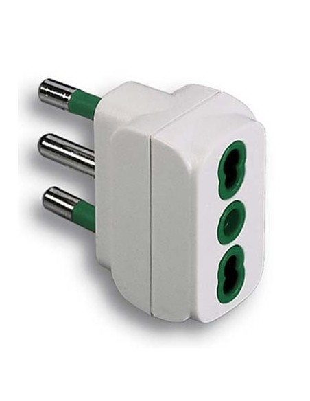 ADATTATORE 16A  16A BIPASSO FME BIANCO 2P+T 16A