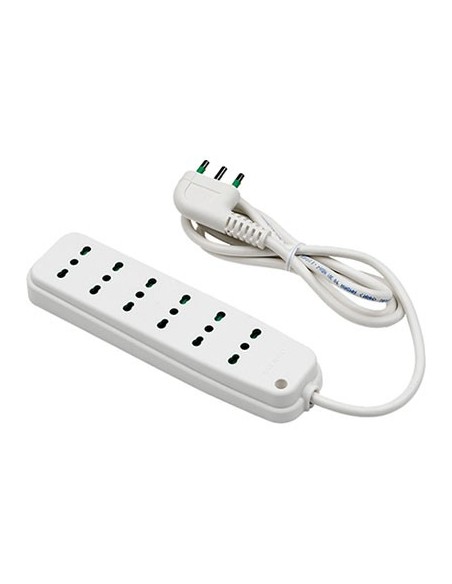 MULTIPRESA BIPASSO RETAIL FME BIANCO POSTI 6 2P+T 16A N...XMMQ 3X1,0 MT 1,5