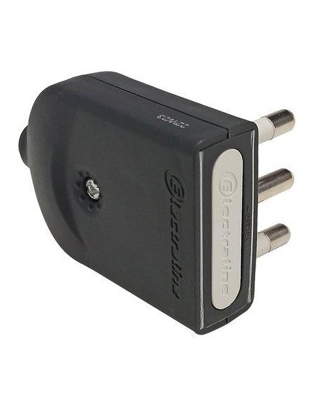 SPINA MOBILE ORIENTABILE ELECTRALINE NERO 2P+T 16A