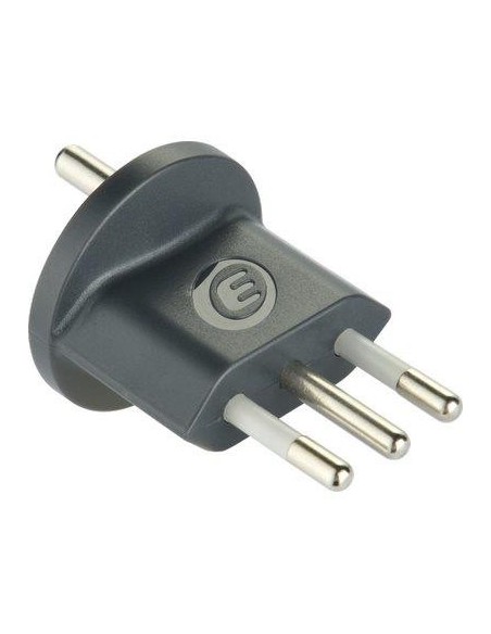 ADATTATORE SCHUKO FISSO ELECTRALINE GRIGIO 2P+T 10A