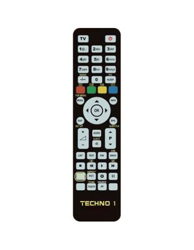 TELECOMANDO PROGRAMMABILE TECHNO 1 BRAVO TV + VCR + DVD + DTT BANCO 1