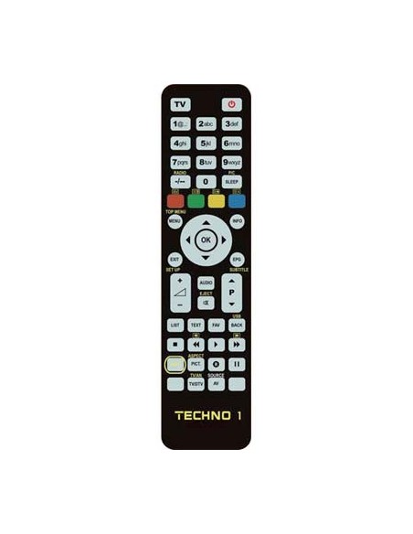 TELECOMANDO PROGRAMMABILE TECHNO 1 BRAVO TV + VCR + DVD + DTT BANCO 1