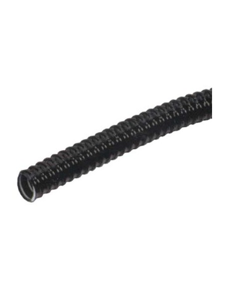 TUBO CORRUGATO + TIRAFILO PVC NERO MM 20 MT  25