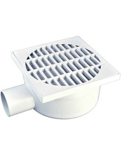 CHIUSINO SIFONATO LATERALE PLASTICA CM 15,0X15,0 H.CM 7 MM 50