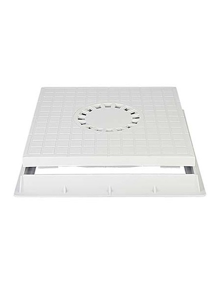 CHIUSINO SIFONATO X POZZETTO DERIVAZIONE PLASTICA CM 40X40 + TELAIO