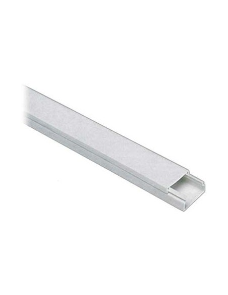 MINI CANALINA ADESIVA PASSAGGIO CAVI PVC BIANCO MM 22X10 MT 2