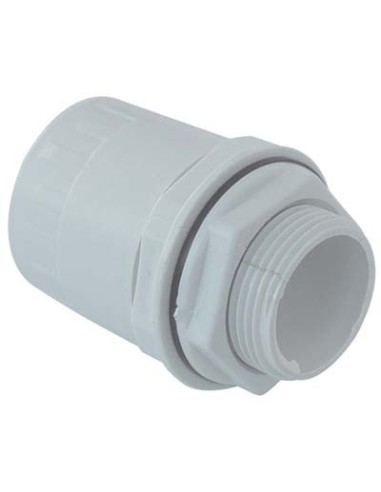 RACCORDO TUBO SCATOLA IP65 X TUBO RIGIDO PVC GRIGIO MM 16