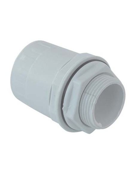 RACCORDO TUBO SCATOLA IP65 X TUBO RIGIDO PVC GRIGIO MM 16