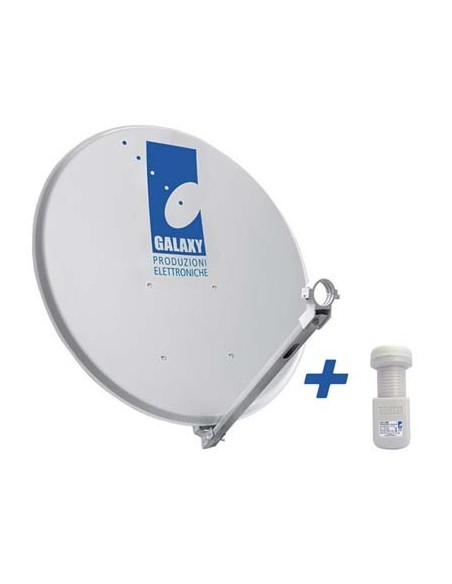 PARABOLA SATELLITARE + ILLUMINATORE GALAXY ALLUMINIO CM 80