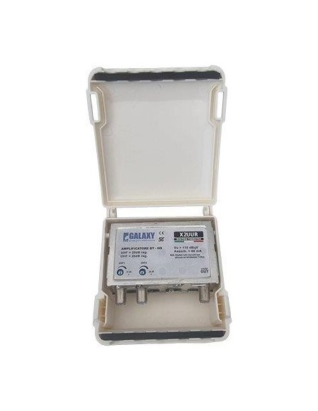 AMPLIFICATORE TV ESTERNO DIGITALE TERRESTRE 5G INGRESSO 2 USCITA 1 GUADAGNO 10/20 DB