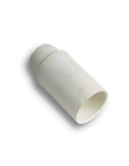 PORTALAMPADA CAMICIA LISCIA RESINA BIANCO E14 M10X1