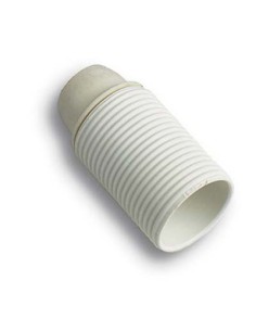 PORTALAMPADA CAMICIA FILETTATA RESINA BIANCO E27 M10X1