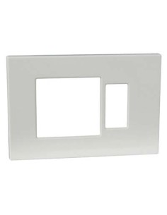 PLACCA COPRIFRUTTI VENUS MARLANVIL RESINA AVORIO POSTI 1 + SCHUKO MM 115X80