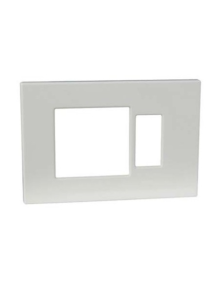 PLACCA COPRIFRUTTI VENUS MARLANVIL RESINA AVORIO POSTI 1 + SCHUKO MM 115X80