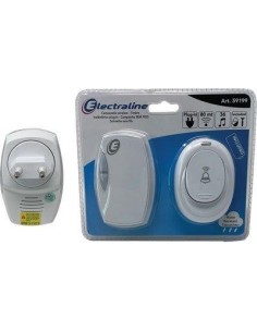 CAMPANELLO + PULSANTE ESTERNO ELECTRALINE RICEVITORE VOLT 220 PULSANTE 1XA23 INCLUSA