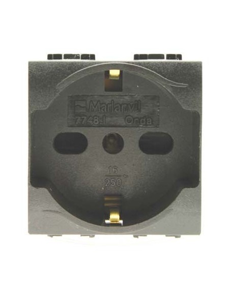 PRESA SCHUKO + SICUREZZA ONDA MARLANVIL VOLT 250 A 10/16 2P+T