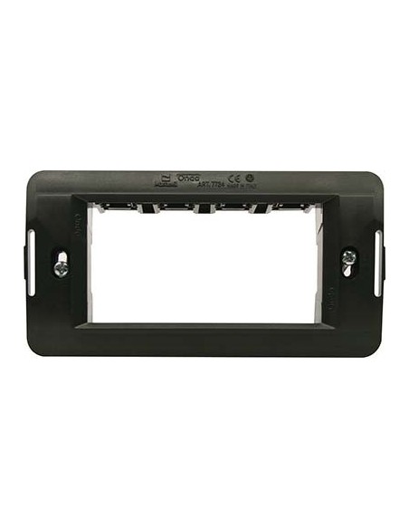 SUPPORTO FRUTTI ONDA MARLANVIL PC NERO POSTI 4