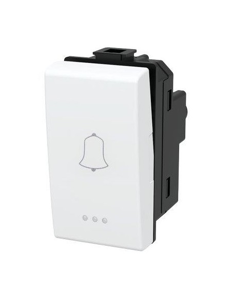 PULSANTE UNIPOLARE CAMPANELLO ABM BIANCO VOLT 250 A 16