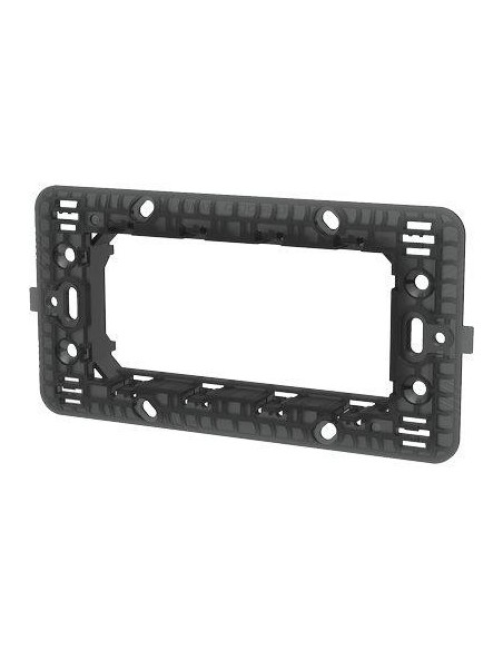 SUPPORTO FRUTTI ABM PC NERO POSTI 4