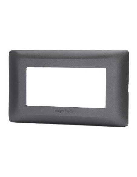 PLACCA COPRIFRUTTI ABM NERO POSTI 4 MM 140X85