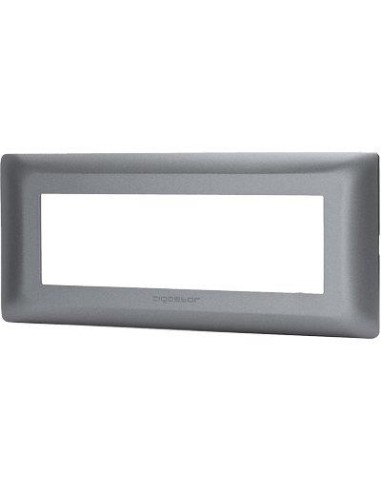 PLACCA COPRIFRUTTI ABM GRIGIO SCURO POSTI 6 MM 190X85