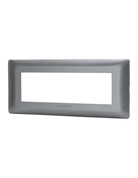 PLACCA COPRIFRUTTI ABM GRIGIO SCURO POSTI 6 MM 190X85