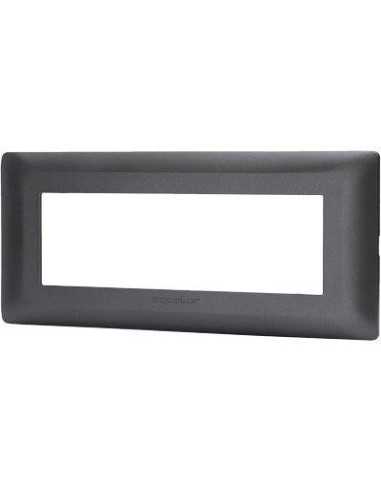 PLACCA COPRIFRUTTI ABM NERO POSTI 6 MM 190X85