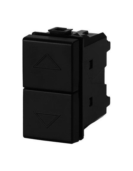 PULSANTE UNIPOLARE DOPPIO ABM NERO VOLT 250 A 16