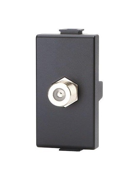 CONNETTORE F TV SAT DIRETTO ABM NERO
