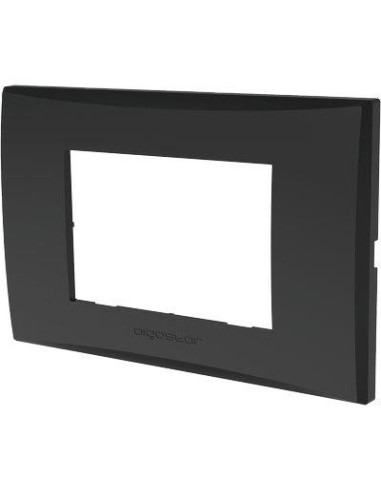 PLACCA COPRIFRUTTI AVP NERO POSTI 3 MM 120X85