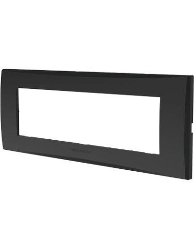 PLACCA COPRIFRUTTI AVP NERO POSTI 7 MM 205X80