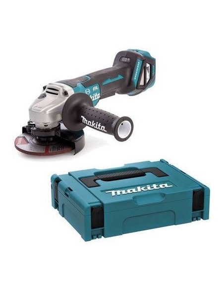 SMERIGLIATRICE ANGOLARE BATTERIA DGA513ZJ MAKITA VOLT 18 MM 125 SOLO CORPO MACCHINA + VALIGIA