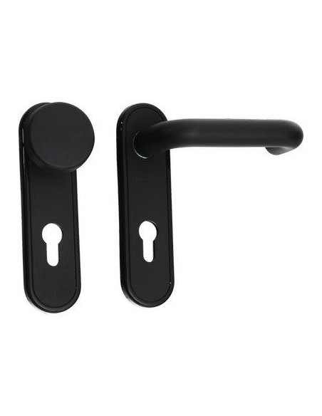 MANIGLIA ANTIPANICO 07070.24 CISA MANIGLIA + POMO FISSO NERO CF - PZ 2