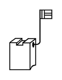 CARBONCINO BD DEWALT Z0220 PORTA GRAFITE MM 6,3X12.5 H.MM 23,5 CF - PZ 2