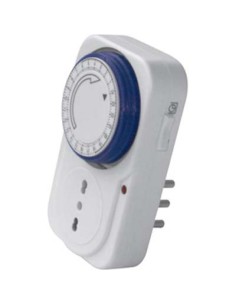 PRESA TEMPORIZZATA GIORNALIERA ELECTRALINE BIANCO 2P+T 16A BIPASSO