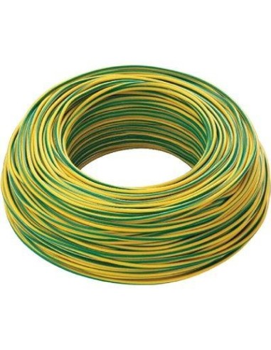 CAVO ELETTRICO UNIPOLARE FS17 RAME/PVC GIALLO/VERDE N...XMMQ 1X1,5 CF - MT 100