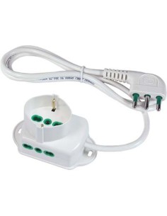MULTIPRESA BIPASSO + SCHUKO FME BIANCO POSTI 3 2P+T 16A N...XMMQ 3X1,0 MT 1,5