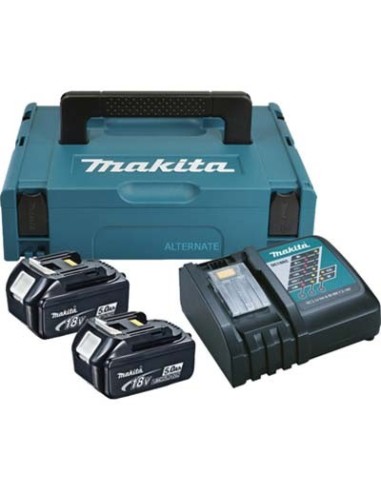 KIT ENERGIA LITIO 197624-2 MAKITA VOLT 18X2 AH 5,0 + CARICABATTERIA